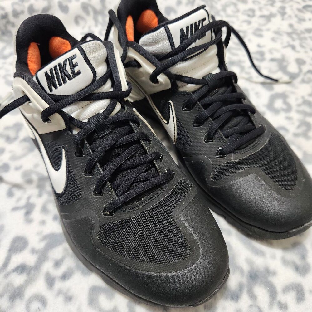 Nike Alpha Huarache Elite 2 Turf Baseball Shoes Size 10 Black/White